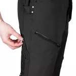 Spodnie robocze Mix&Match, 4 way stretch, z kaburami, Cordura, czarne, rozmiar L