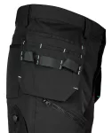 Spodnie robocze Mix&Match, 4 way stretch, z kaburami, Cordura, czarne, rozmiar XXL