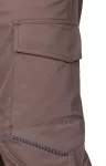 Spodnie robocze Mix&Match, stretch, brązowe, rozmiar XL