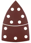 Papiery ścierne na rzep, żelazko 102 x 152 mm, P220, 5 szt., z 11 otworami