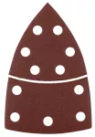 Papiery ścierne na rzep, żelazko 102 x 152 mm, P150, 5 szt., z 11 otworami