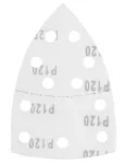 Papiery ścierne na rzep, żelazko 102 x 152 mm, P120, 5 szt., z 11 otworami