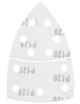 Papiery ścierne na rzep, żelazko 102 x 152 mm, P120, 5 szt., z 11 otworami