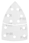Papiery ścierne na rzep, żelazko 102 x 152 mm, P100, 5 szt., z 11 otworami