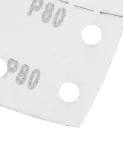 Papiery ścierne na rzep, żelazko 102 x 152 mm, P80, 5 szt., z 11 otworami