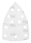 Papiery ścierne na rzep, żelazko 102 x 152 mm, P60, 5 szt., z 11 otworami