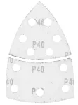Papiery ścierne na rzep, żelazko 102 x 152 mm, P40, 5 szt., z 11 otworami