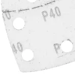 Papiery ścierne na rzep, żelazko 102 x 152 mm, P40, 5 szt., z 11 otworami