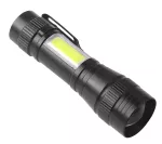 Latarka akumulatorowa XPE+COB 220lm, wielokrotność 12 szt.