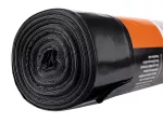 Worki budowlane 120 L, czarne, 10 sztuk, 100 mic