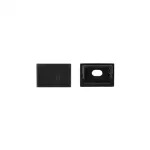 Profil GPS01 podtynkowy czarny + klosz transp. 1m