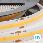 TAŚMA LED NEXTEC / 48V / COB / 8W / 480 LED / IP20 / 4000K +/-250K / 90lm/W / RA>90 / 20m / 8mm