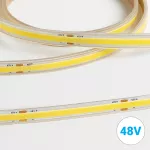 TAŚMA LED NEXTEC / 48V / COB / 8W / 480 LED / IP67 / 3000K +/-150K / 85lm/W / RA>90 / 20m / 10x4mm