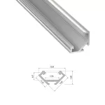 Profil LED Narożny A, długość 202cm, aluminiowy