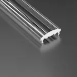 Klosz do profilu LED BASIC wciskany 202cm PMMA Soczewka 30°