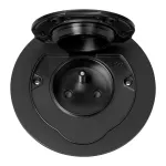Hermetyczne gniazdo elektryczne okrągłe, IP55, 1x2P+Z(French), czarne