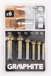 Wiertła fazujące stożkowe pogłębiacze TiN, 6.3-20.5 mm, zestaw 6 szt.