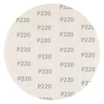 Krążki ścierne, perforowane, na rzep z otworami 225 mm, P220, 5 szt.