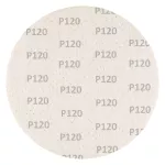 Krążki ścierne, perforowane, na rzep z otworami 225 mm, P120, 5 szt.