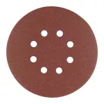Krążki ścierne na rzep 150 mm, P60, 5 szt., z 8 otworami