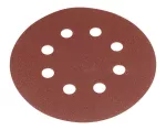 Krążki ścierne na rzep 125 mm, P36, 5 szt., z 8 otworami