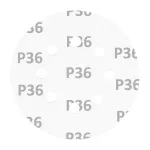 Krążki ścierne na rzep 125 mm, P36, 5 szt., z 8 otworami