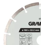 Tarcza diamentowa do cięcia segmentowa, 180 x 22.2 mm, na sucho i mokro