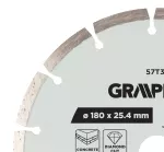 Tarcza diamentowa do cięcia segmentowa, 180 x 25.4 mm, na sucho