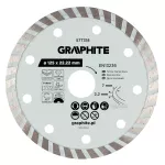 Tarcza diamentowa do cięcia turbo, 125 x 22.22 mm, na sucho i mokro