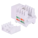 Gniazdo UTP RJ 45 kat. 5e keystone slim białe