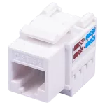 Gniazdo UTP RJ 45 kat. 5e keystone slim białe