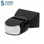 Czujnik ruchu 180st., regulacja pionowa i pozioma, IP65, 1200W, czarny