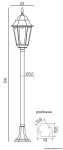 SU-MA lampa stojąca zewnętrzna Retro Classic II K 5002/1 H