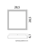 SU-MA plafoniera Beni BN-KW285XL
