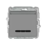 ICON Mechanizm łącznika hotelowego podwójnego (podświetlenie białe) szary mat