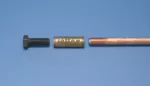 Miedziowany pręt uziemiający, segmentowy, 1/2" dia, 2,4 m, 254 µm Plating, 2,4 kg