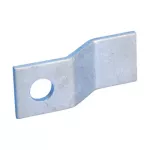 Przesunięty zaczep z 1 otworem, Miedź, NEMA, 76,2 mm x 25,4 mm x 6,35 mm, 14,29 mm Otworu