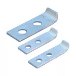 Zaczep z 2 otworami typu GL, NEMA, 81,026 mm x 25,4 mm x 3,18 mm, 14,29 mm Otworu