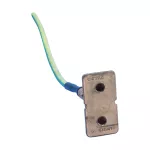 Mostek uziemiający B162, dwa bolce, kabel izolowany, prosty, 50 mm² linkowy, 1 000 mm