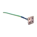 Mostek uziemiający B161, cztery bolce, kabel izolowany, prosty, 50 mm² linkowy, 500 mm