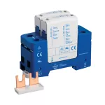 Ochrona przeciwprzepięciowa na szynę  DIN DT2, klasa II, tryb 1+0, 100kA, 120 V Un