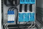 Ochrona przeciwprzepięciowa na szynę DIN DT2, klasa II, tryb 3+0, 240 V Un