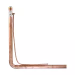 Elektroda uziemienia chemicznego, Horizontal/Down, 3,1 m Electrode, 1,2 m Pigtail, 813 mm, 2/0 linkowy, Kit