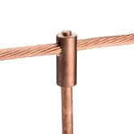 Tuleja uziemiająca nVent ERICO Hammerlock, Miedziowane, Miedź, 3/4" dia, #6 pełny–#4 pełny, 16 mm² linkowy