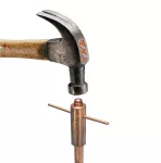 Tuleja uziemiająca nVent ERICO Hammerlock, Miedziowane, Miedź, 3/4" dia, #6 pełny–#4 pełny, 16 mm² linkowy