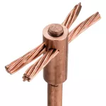 Tuleja uziemiająca nVent ERICO Hammerlock, Miedziowane, Miedź, 3/4" dia, #4 linkowy–#2 linkowy, 25 mm² linkowy