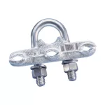 Klamra do pręta uziemiającego, ze śrubą U, na trzy przewody, 5/8"–3/4" dia, 2/0 pełny–250 kcmil linkowy, 70 mm² linkowy–120 mm² linkowy