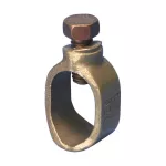 Klamra do pręta uziemiającego z brązu, do połączenia typu pręt-przewód, Brąz krzemowy, 1" dia, #8 pełny–4/0 linkowy, 10 mm² pełny–95 mm² linkowy, 9/16