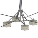 Zespół wsporczy betonowego bloku ISOnV, 90 mm Wysokość 1, 270 mm Wysokość 2