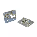 Podstawa zwodu, tłoczona regulowana, gwint imperialny, Aluminium, 5/8 UNC Thread, Płaski